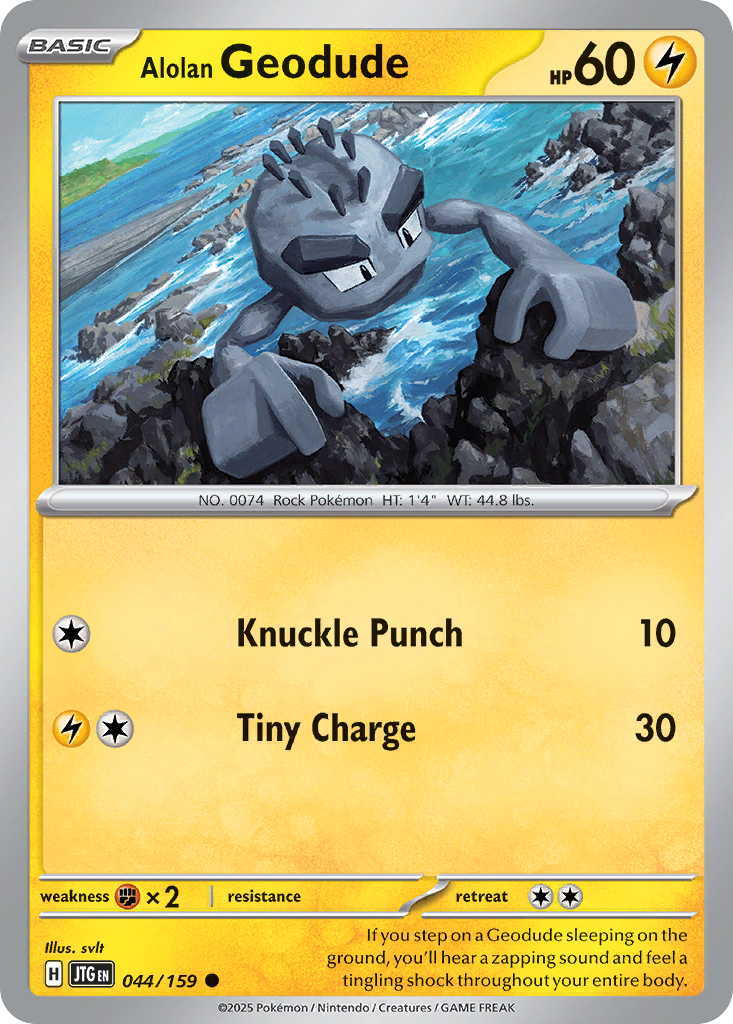 Alolan Geodude - 44/159 - Journey Together SV9 - Common