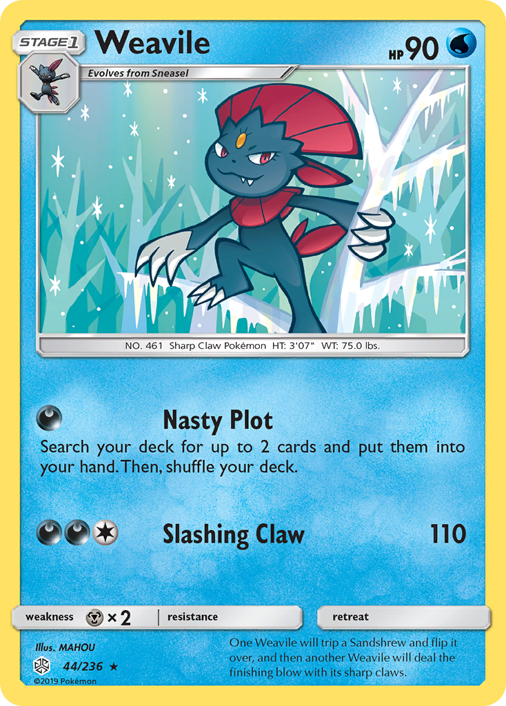 Weavile - 44/236 - Cosmic Eclipse SM12 - Rare