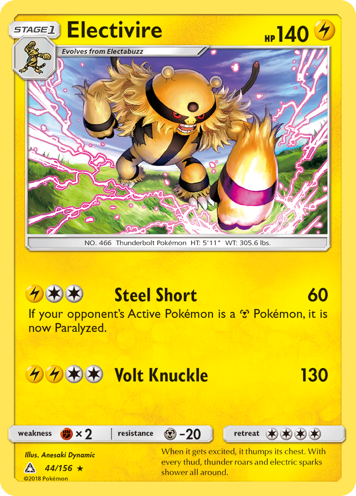 Electivire - 44/156 - Ultra Prism SM5 - Rare