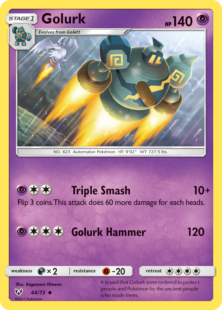 Golurk - 44/73 - Shining Legends SM35 - Uncommon