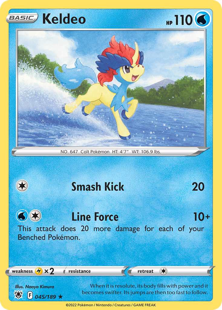 Keldeo - 45/189 - Astral Radiance SWSH10 - Rare Holo