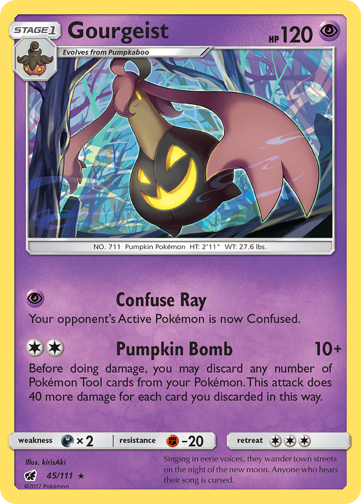 Gourgeist - 45/111 - Crimson Invasion SM4 - Rare