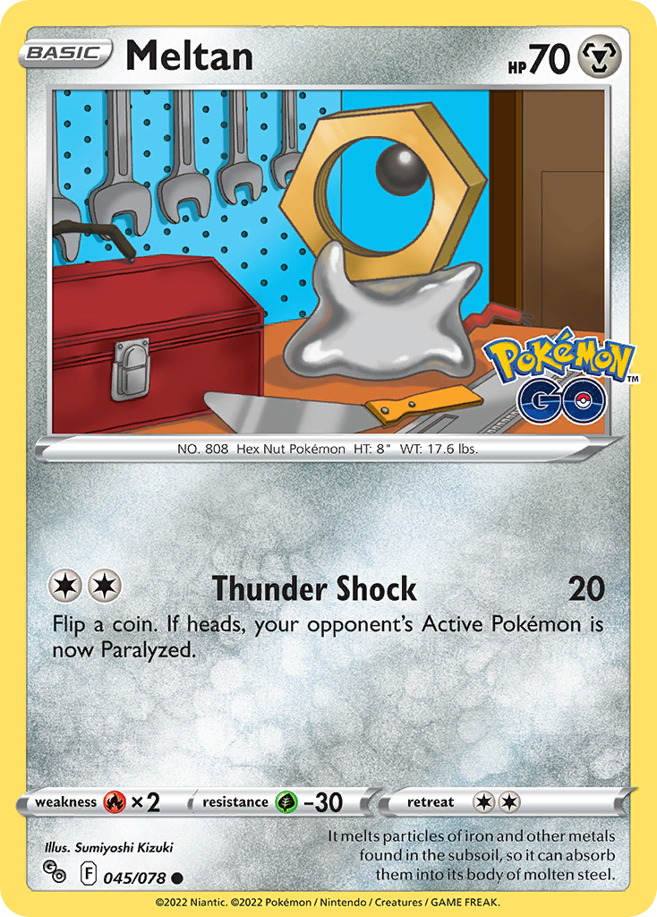Meltan - 45/78 - Pokémon GO PGO - Common