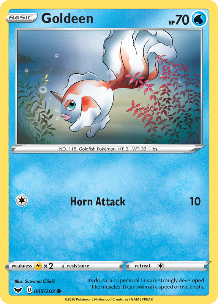 Goldeen - 45/202 - Sword & Shield SWSH1 - Common