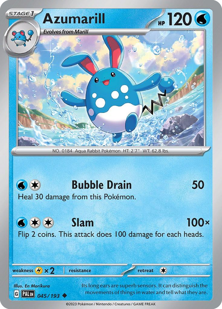Azumarill - 45/193 - Paldea Evolved SV2 - Uncommon