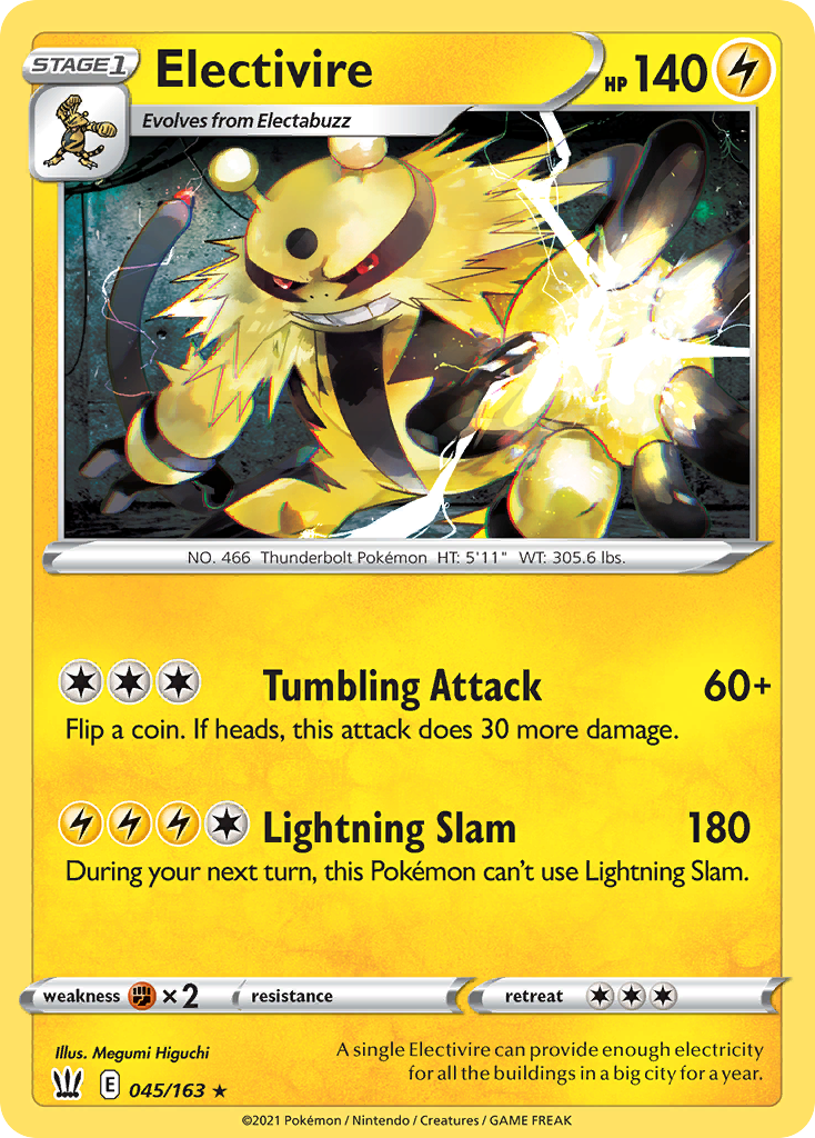 Electivire - 45/163 - Battle Styles SWSH5 - Rare