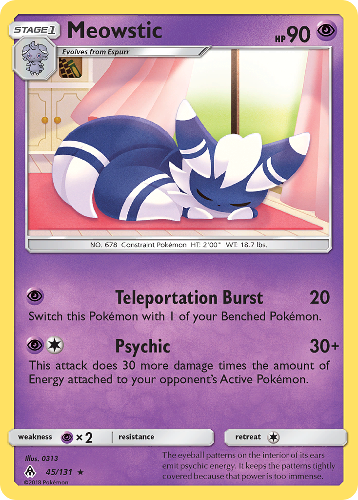 Meowstic - 45/131 - Forbidden Light SM6 - Rare