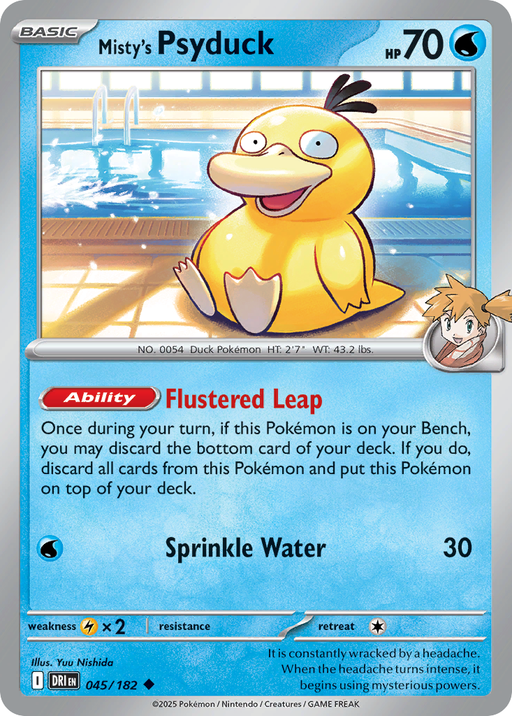 Misty's Psyduck - 45/182 - Destined Rivals SV10 - Uncommon