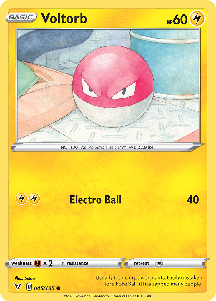 Voltorb - 45/185 - Vivid Voltage SWSH4 - Common