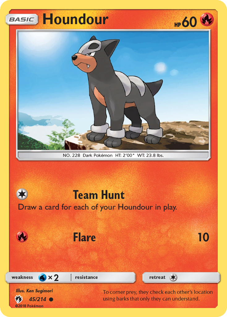 Houndour - 45/214 - Lost Thunder SM8 - Common