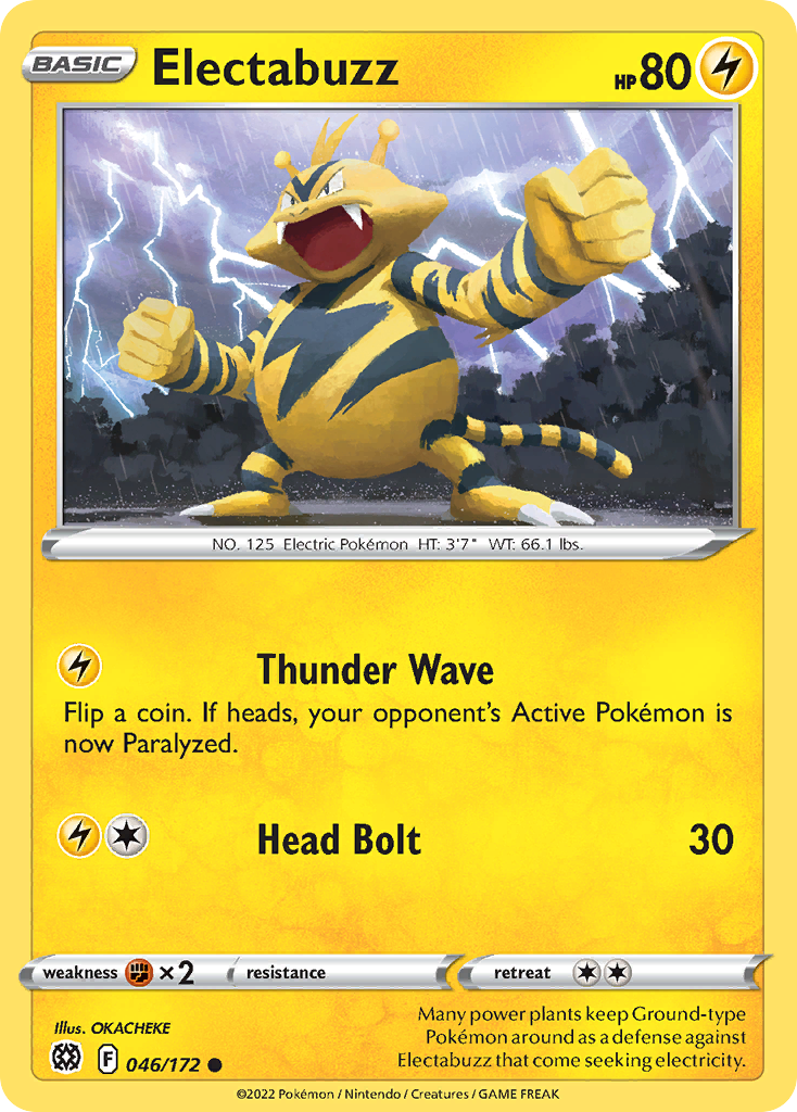 Electabuzz - 46/172 - Brilliant Stars SWSH9 - Common