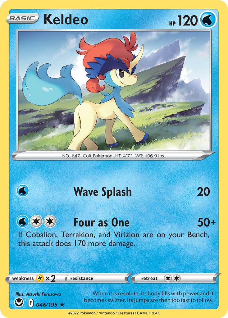 Keldeo - 46/195 - Silver Tempest SWSH12 - Rare