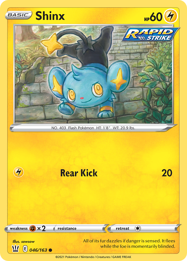 Shinx - 46/163 - Battle Styles SWSH5 - Common