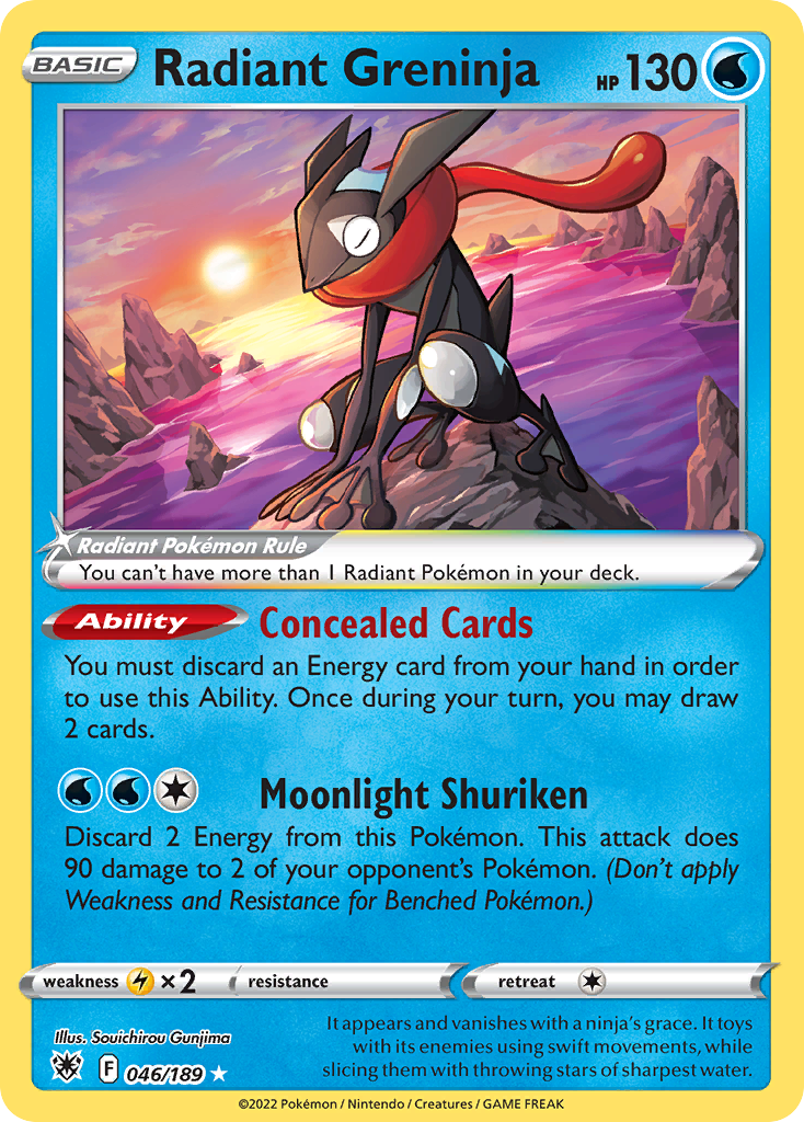 Radiant Greninja - 46/189 - Astral Radiance SWSH10 - Radiant Rare