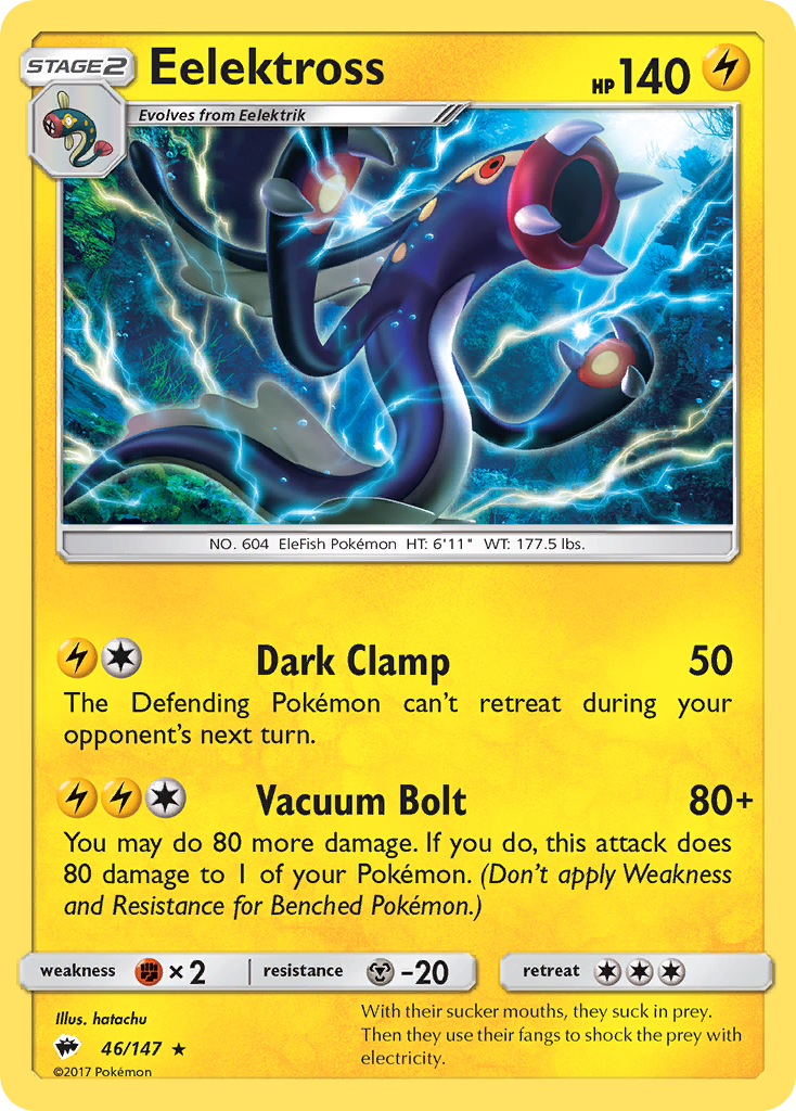 Eelektross - 46/147 - Burning Shadows SM3 - Rare