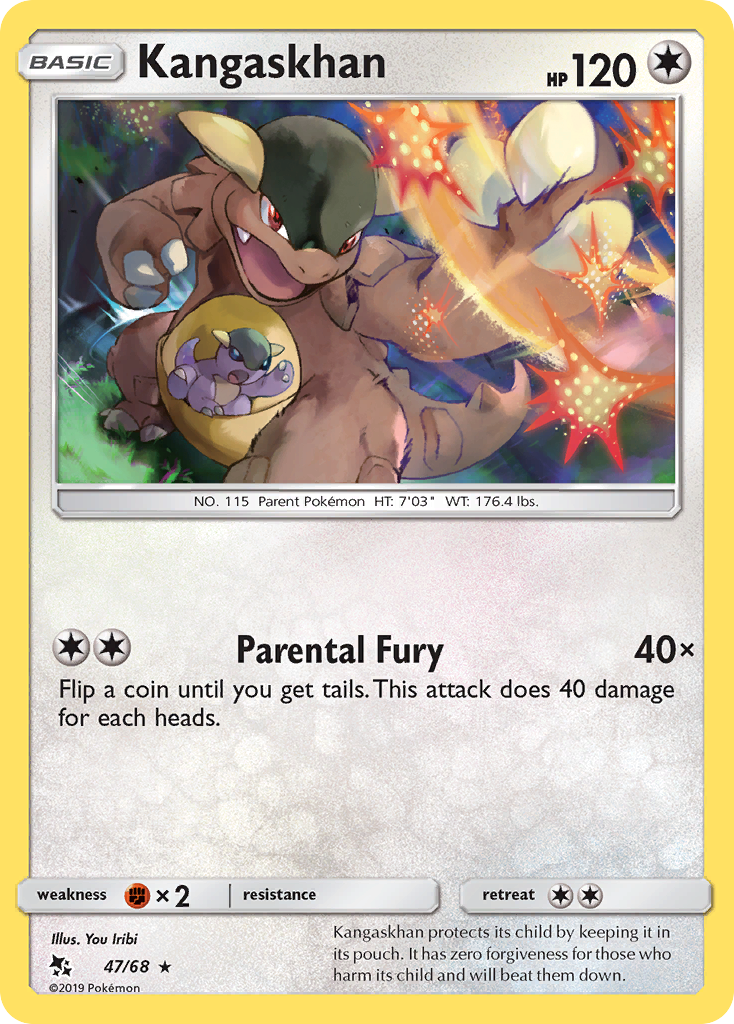 Kangaskhan - 47/68 - Hidden Fates SM115 - Rare