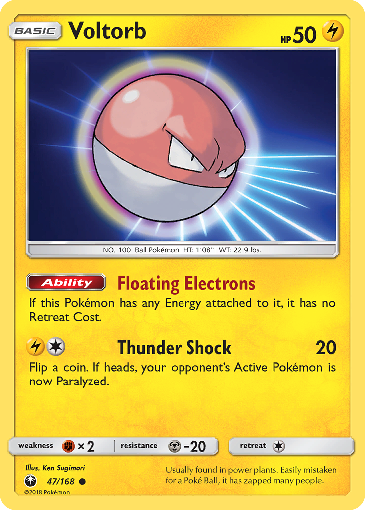 Voltorb - 47/168 - Celestial Storm SM7 - Common