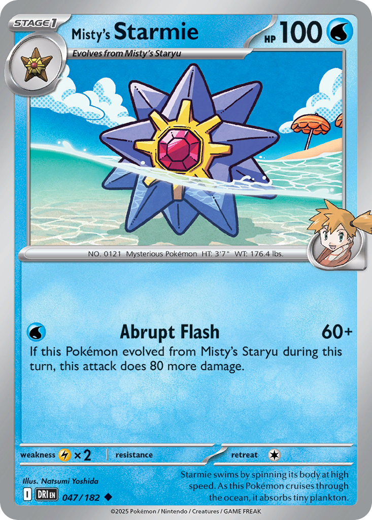 Misty's Starmie - 47/182 - Destined Rivals SV10 - Uncommon