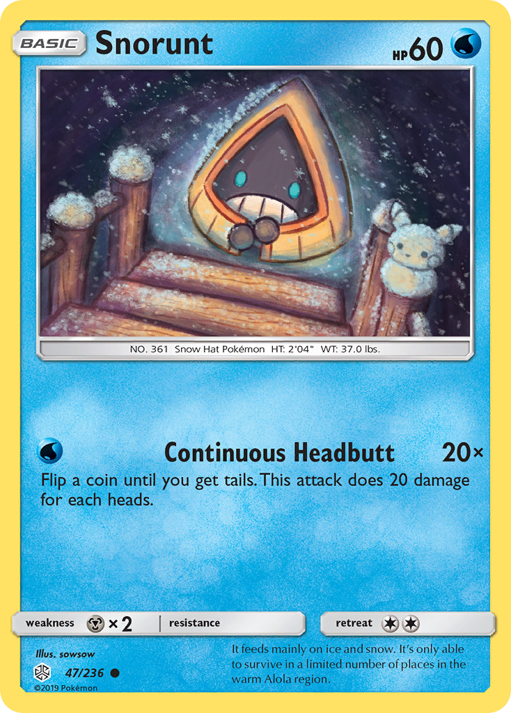Snorunt - 47/236 - Cosmic Eclipse SM12 - Common
