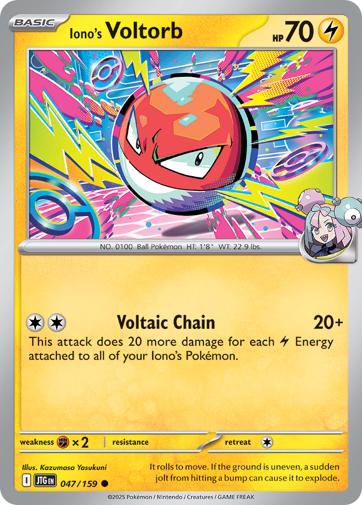 Iono's Voltorb - 47/159 - Journey Together SV9 - Common