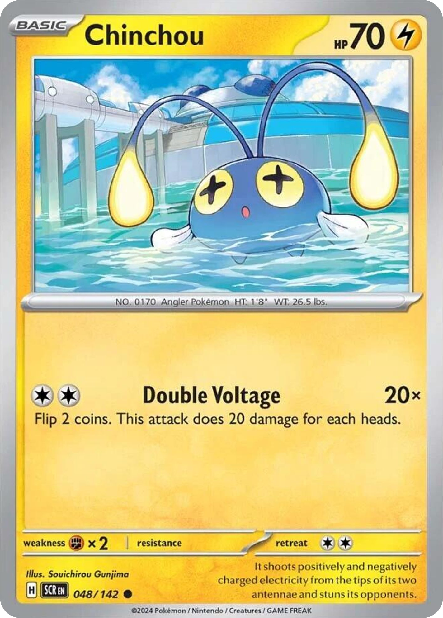 Chinchou - 48/142 - Stellar Crown SV7 - Common