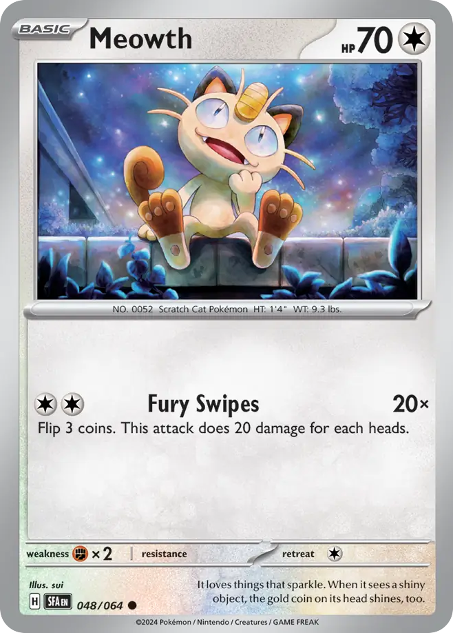 Meowth - 48/64 - Shrouded Fable SV6PT5 - Common