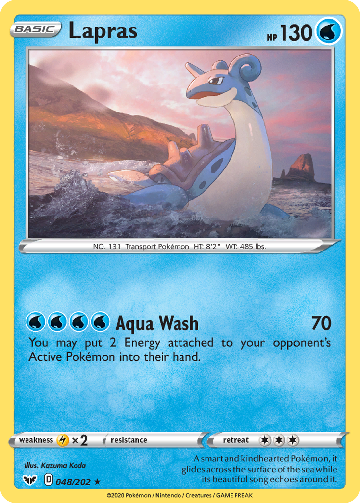 Lapras - 48/202 - Sword & Shield SWSH1 - Rare