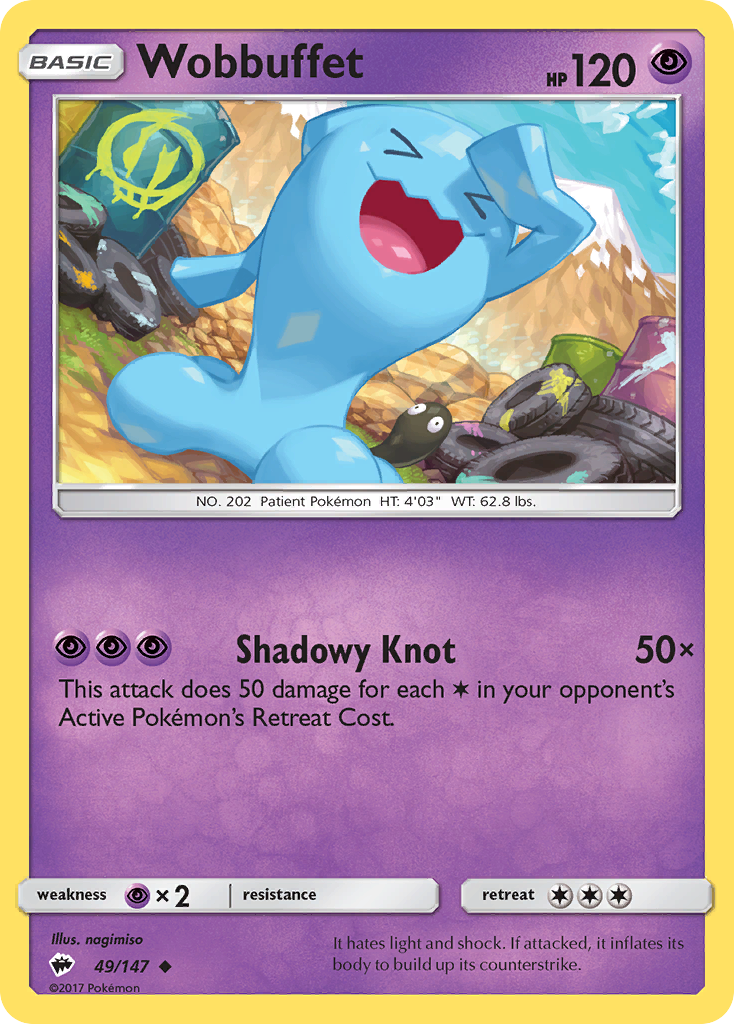 Wobbuffet - 49/147 - Burning Shadows SM3 - Uncommon