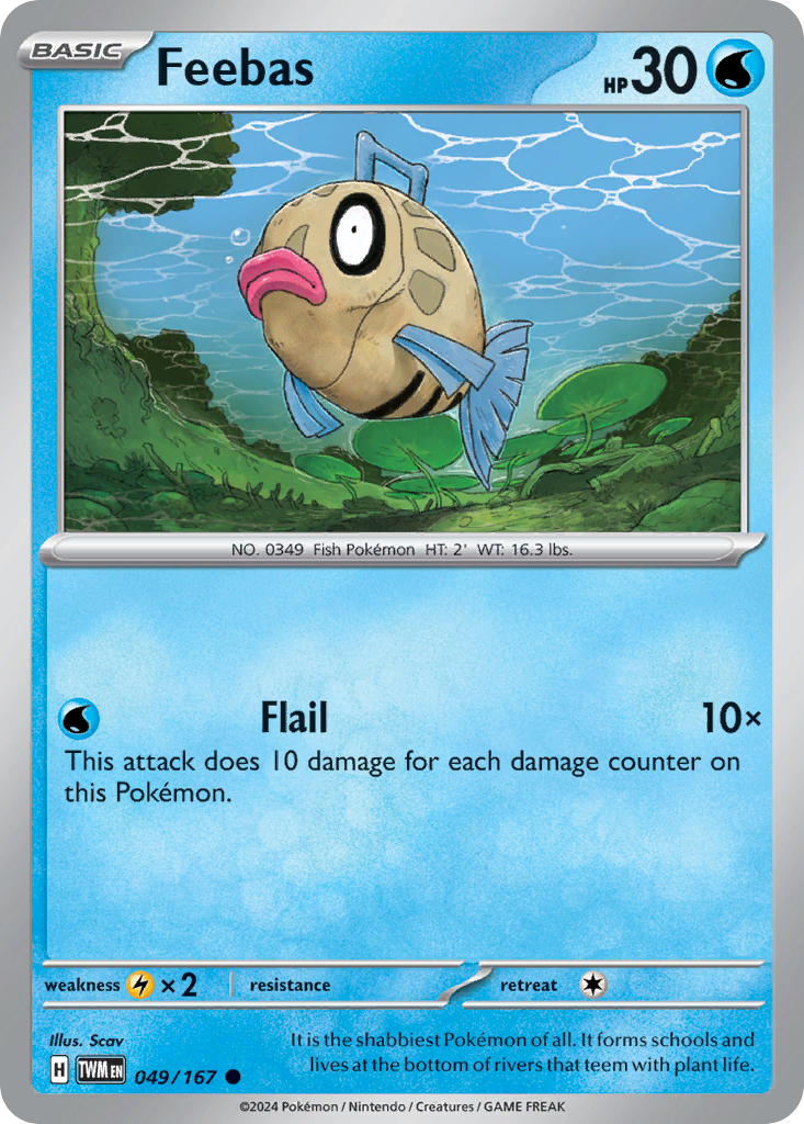Feebas - 49/167 - Twilight Masquerade SV6 - Common