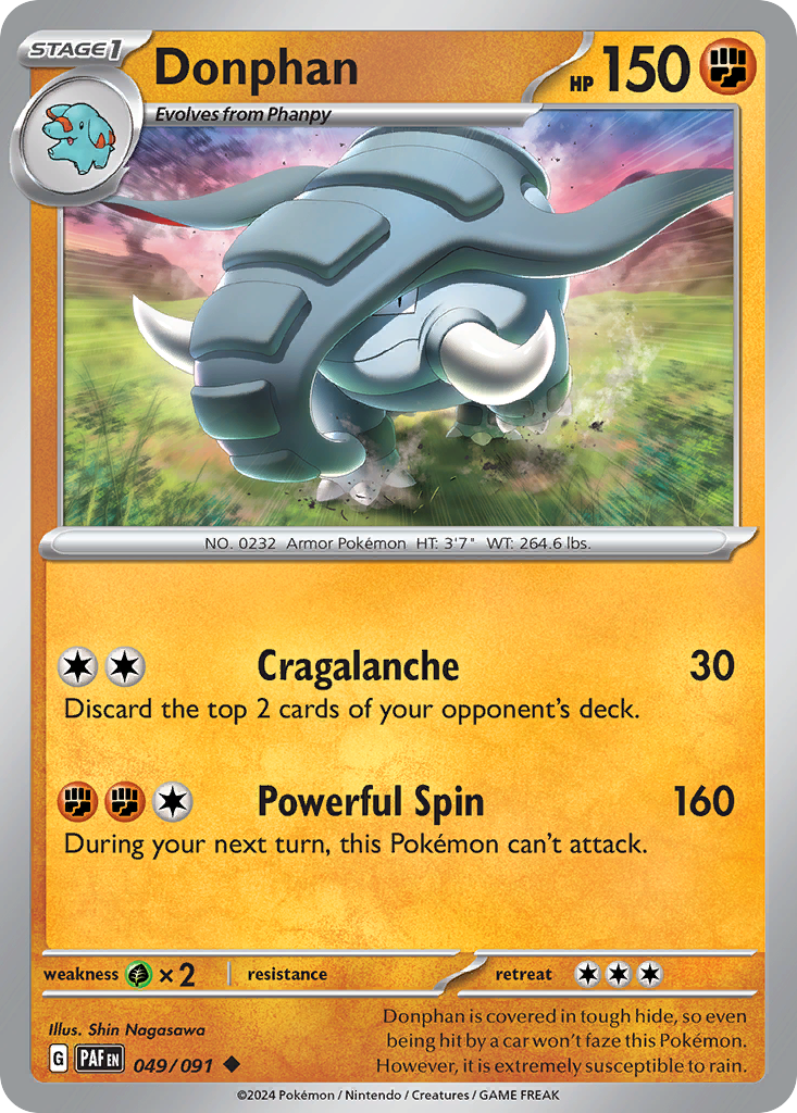 Donphan - 49/91 - Paldean Fates SV4PT5 - Uncommon