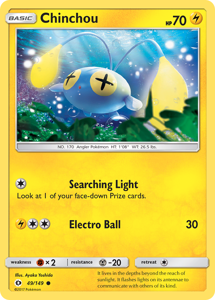 Chinchou - 49/149 - Sun & Moon SM1 - Common