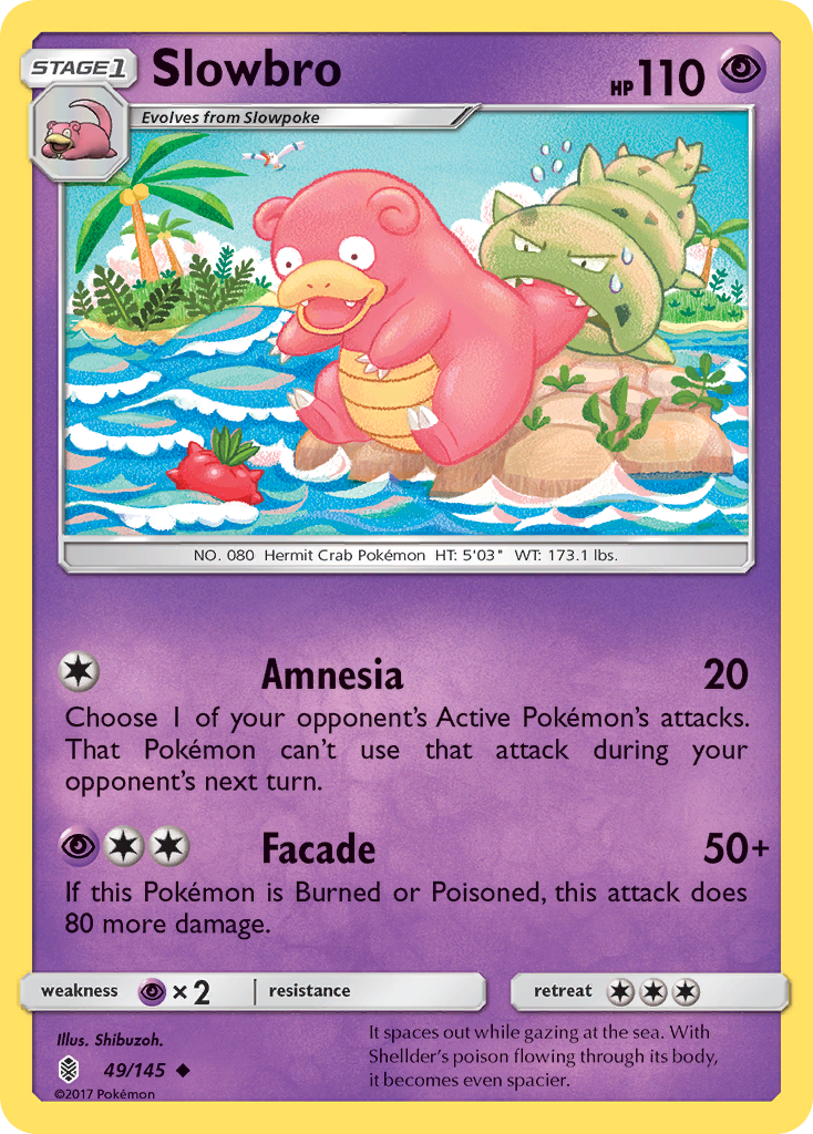 Slowbro - 49/145 - Guardians Rising SM2 - Uncommon