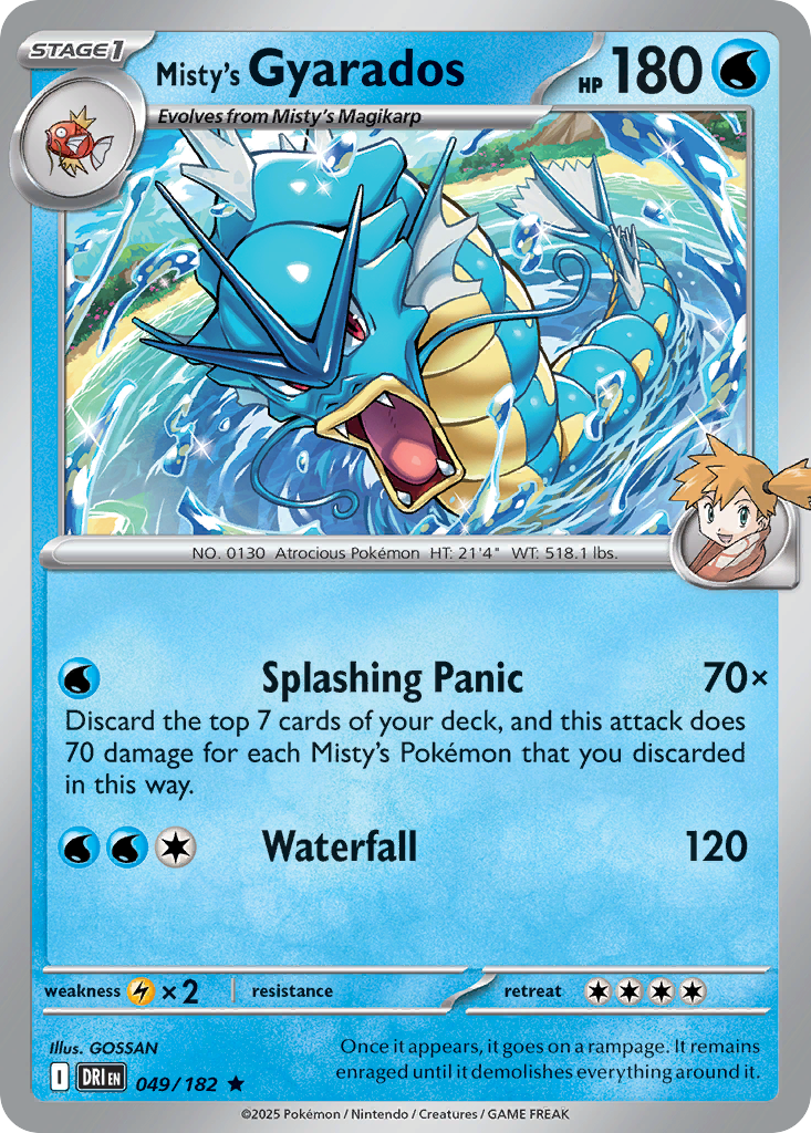 Misty's Gyarados - 49/182 - Destined Rivals SV10 - Rare