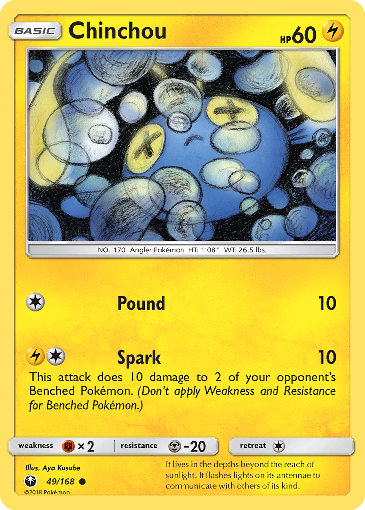 Chinchou - 49/168 - Celestial Storm SM7 - Common