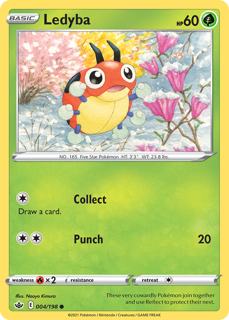 Ledyba - 4/198 - Chilling Reign SWSH6 - Common