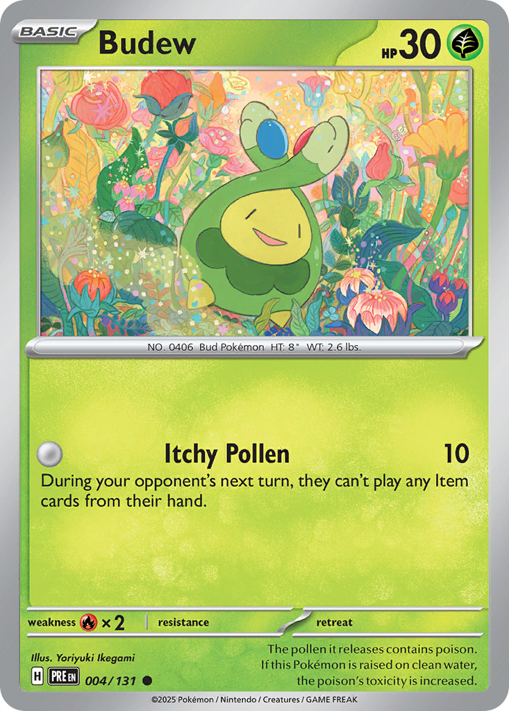 Carta Pokémon Budew de Prismatic Evolutions #4