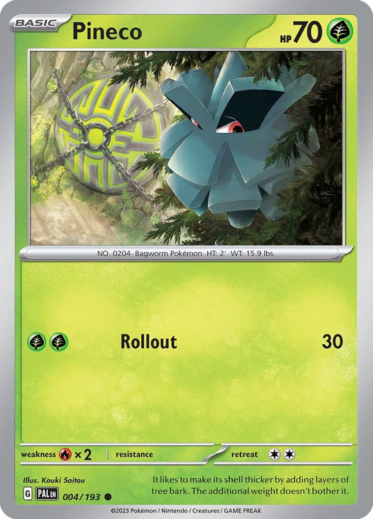 Pineco - 4/193 - Paldea Evolved SV2 - Common