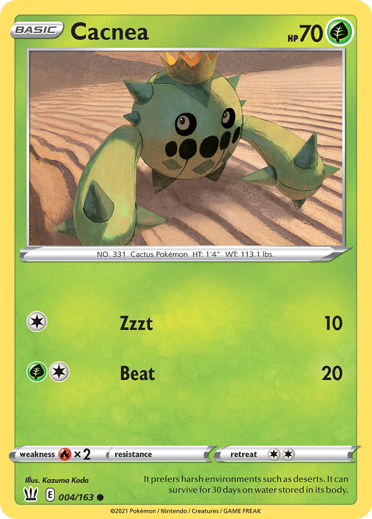 Cacnea - 4/163 - Battle Styles SWSH5 - Common