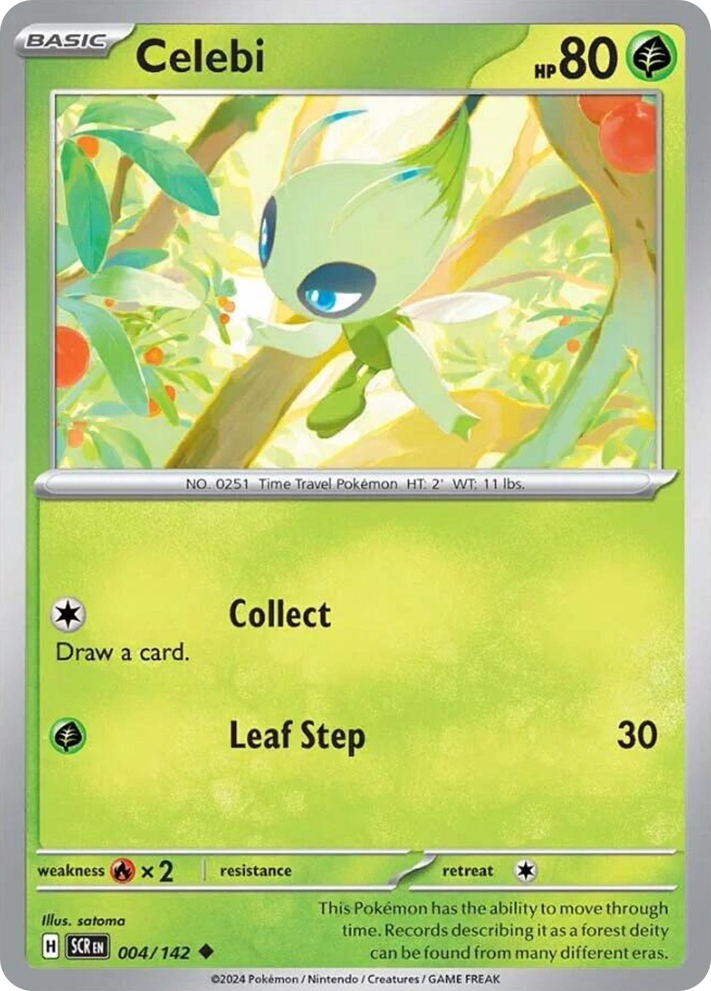 Celebi - 4/142 - Stellar Crown SV7 - Uncommon