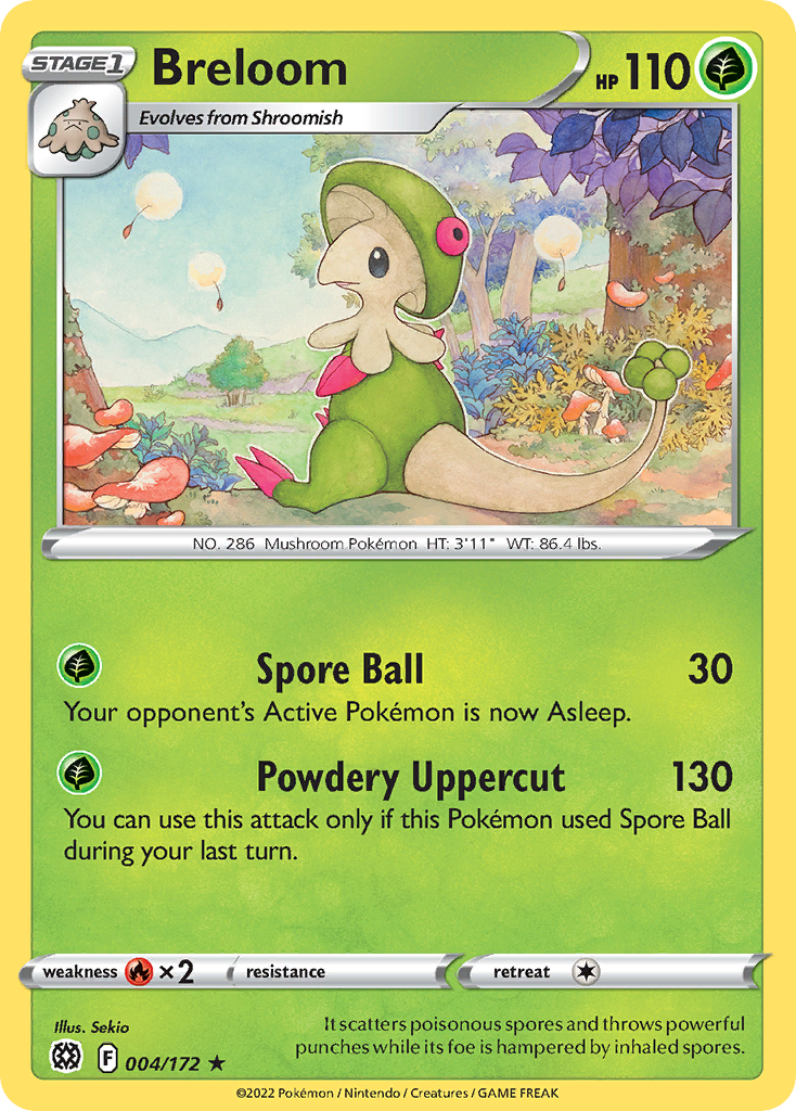 Breloom - 4/172 - Brilliant Stars SWSH9 - Rare