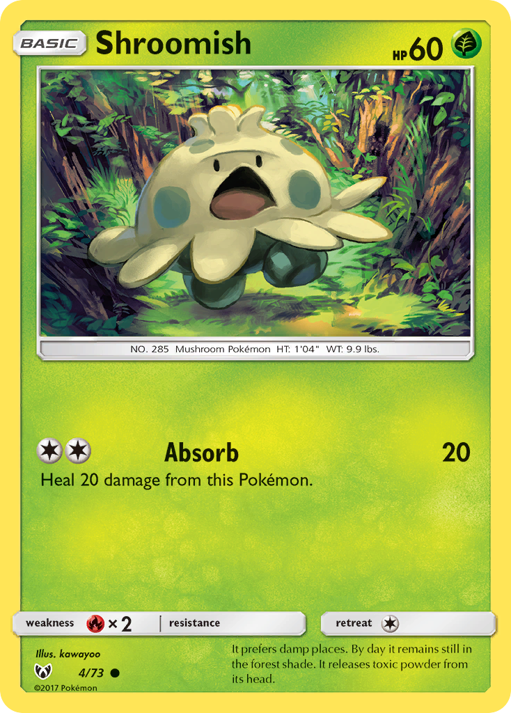 Shroomish - 4/73 - Shining Legends SM35 - Common