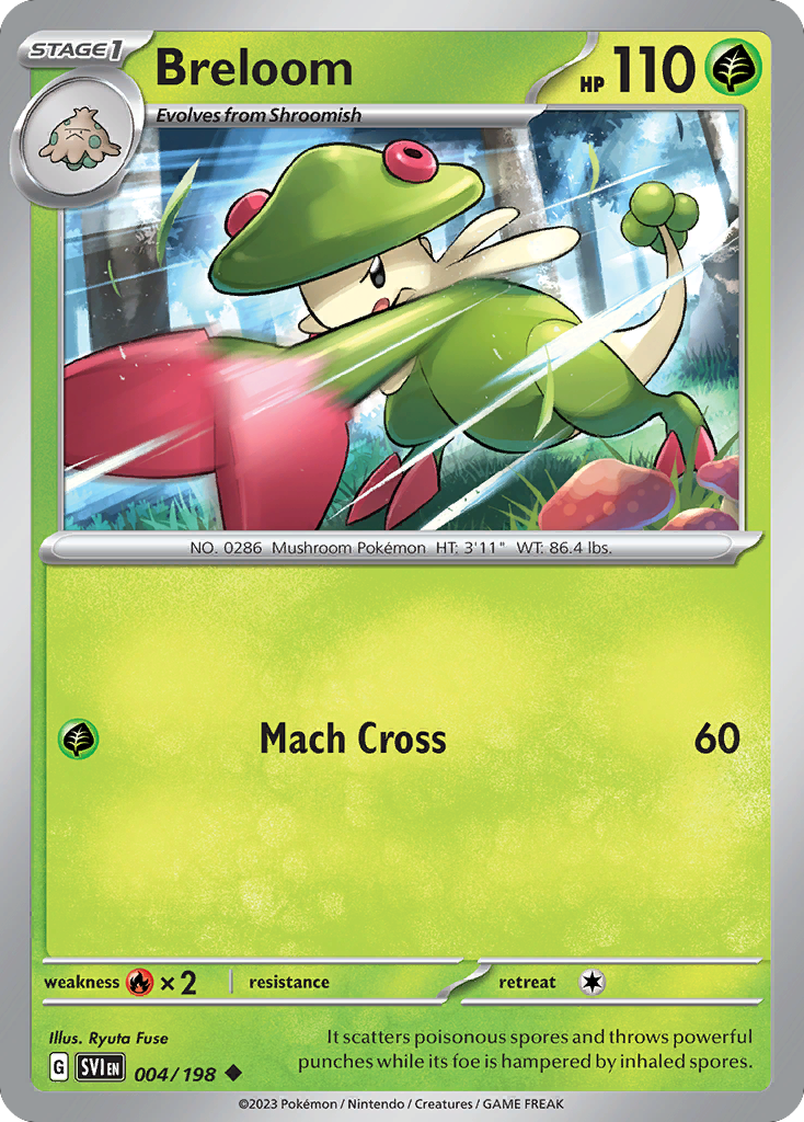 Breloom - 4/198 - Scarlet & Violet SV1 - Uncommon