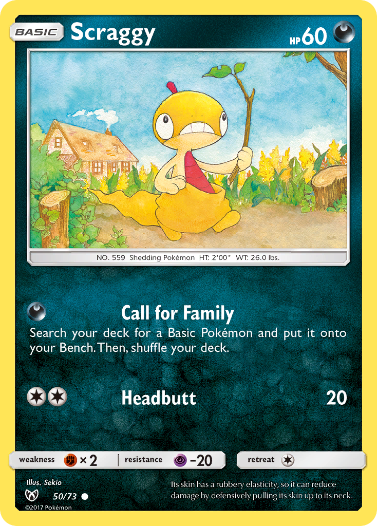 Scraggy - 50/73 - Shining Legends SM35 - Common