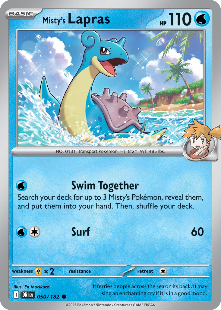 Misty's Lapras - 50/182 - Destined Rivals SV10 - Common