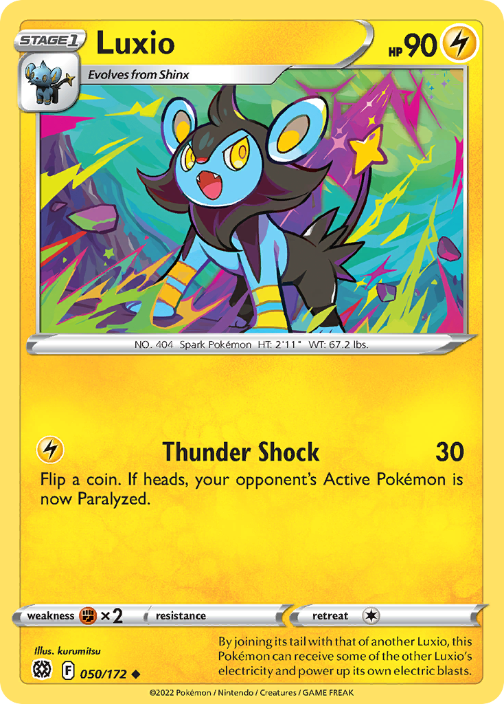 Luxio - 50/172 - Brilliant Stars SWSH9 - Uncommon