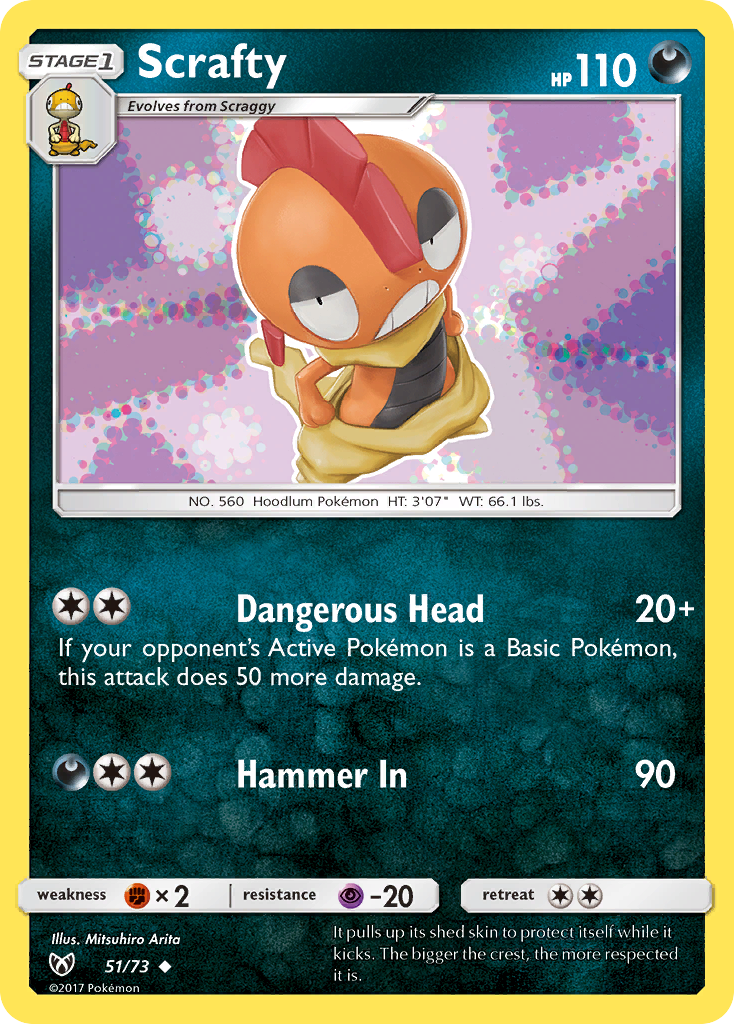 Scrafty - 51/73 - Shining Legends SM35 - Uncommon