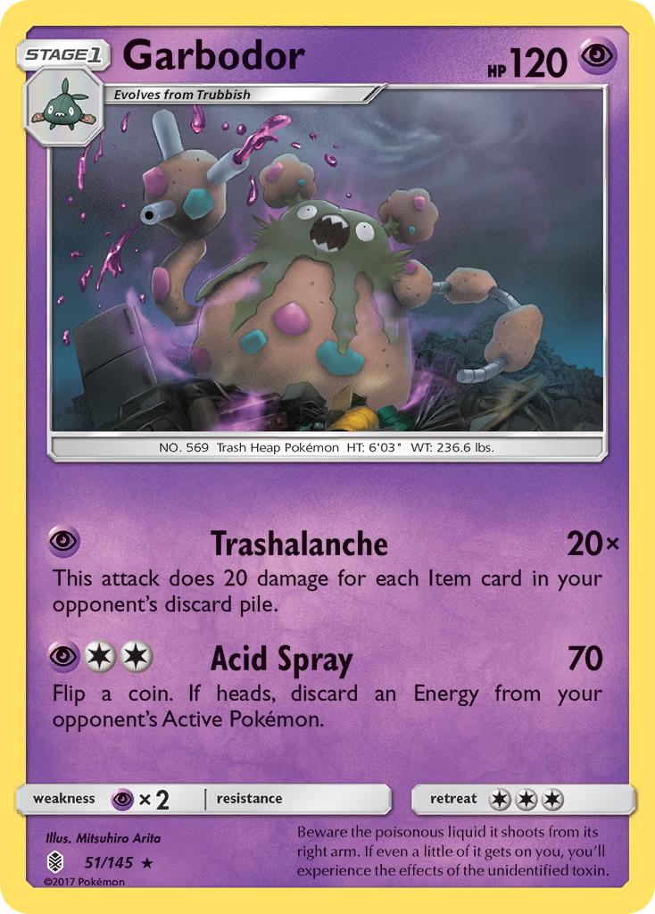 Garbodor - 51/145 - Guardians Rising SM2 - Rare