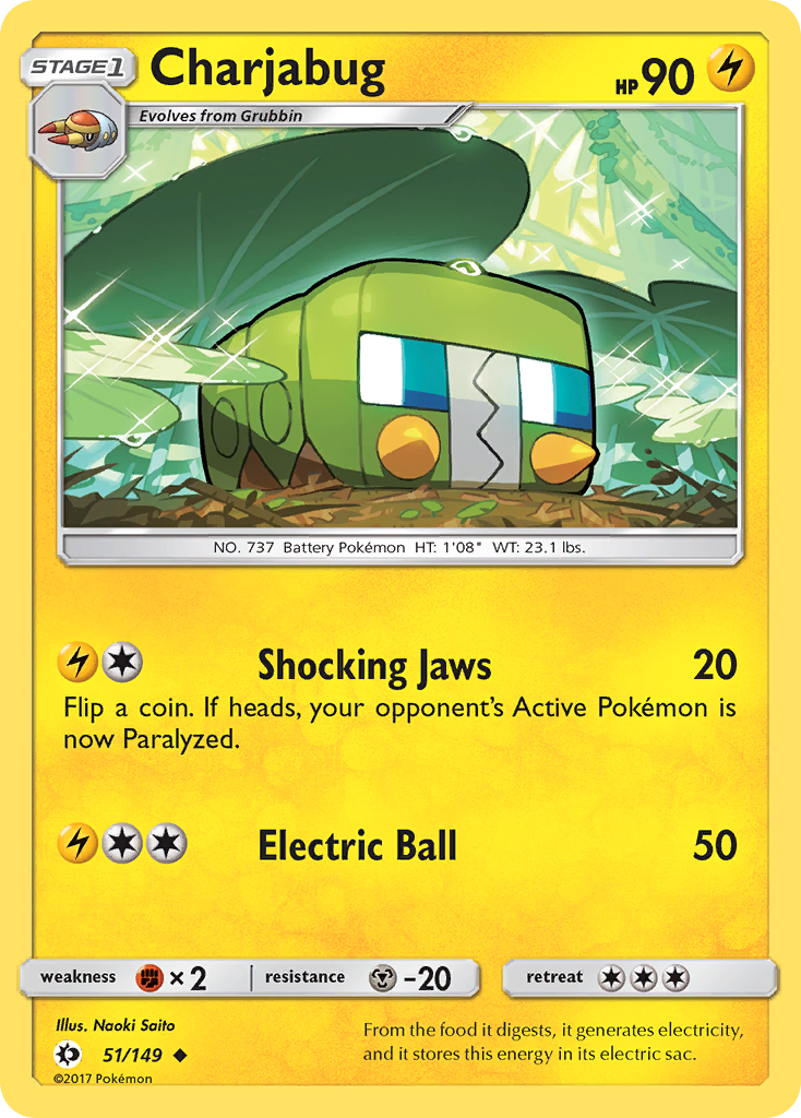 Charjabug - 51/149 - Sun & Moon SM1 - Uncommon