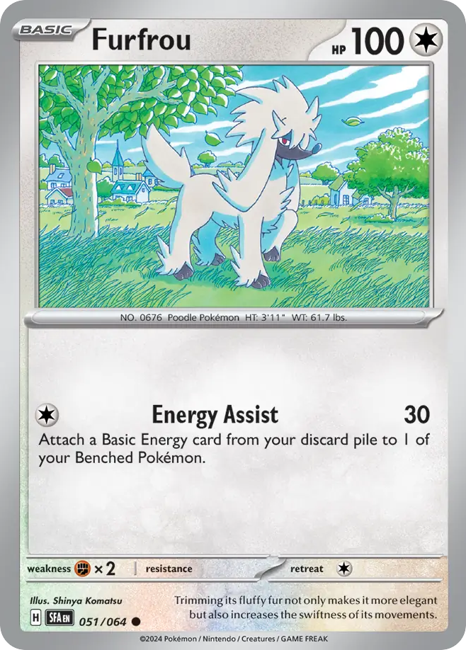 Furfrou - 51/64 - Shrouded Fable SV6PT5 - Common