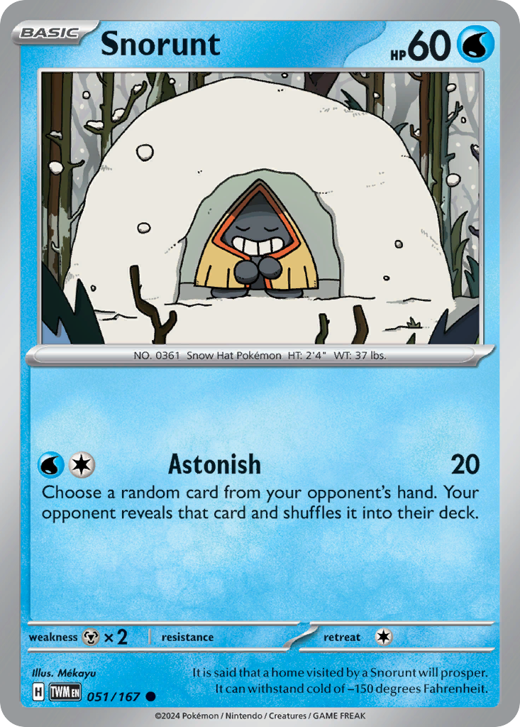 Snorunt - 51/167 - Twilight Masquerade SV6 - Common